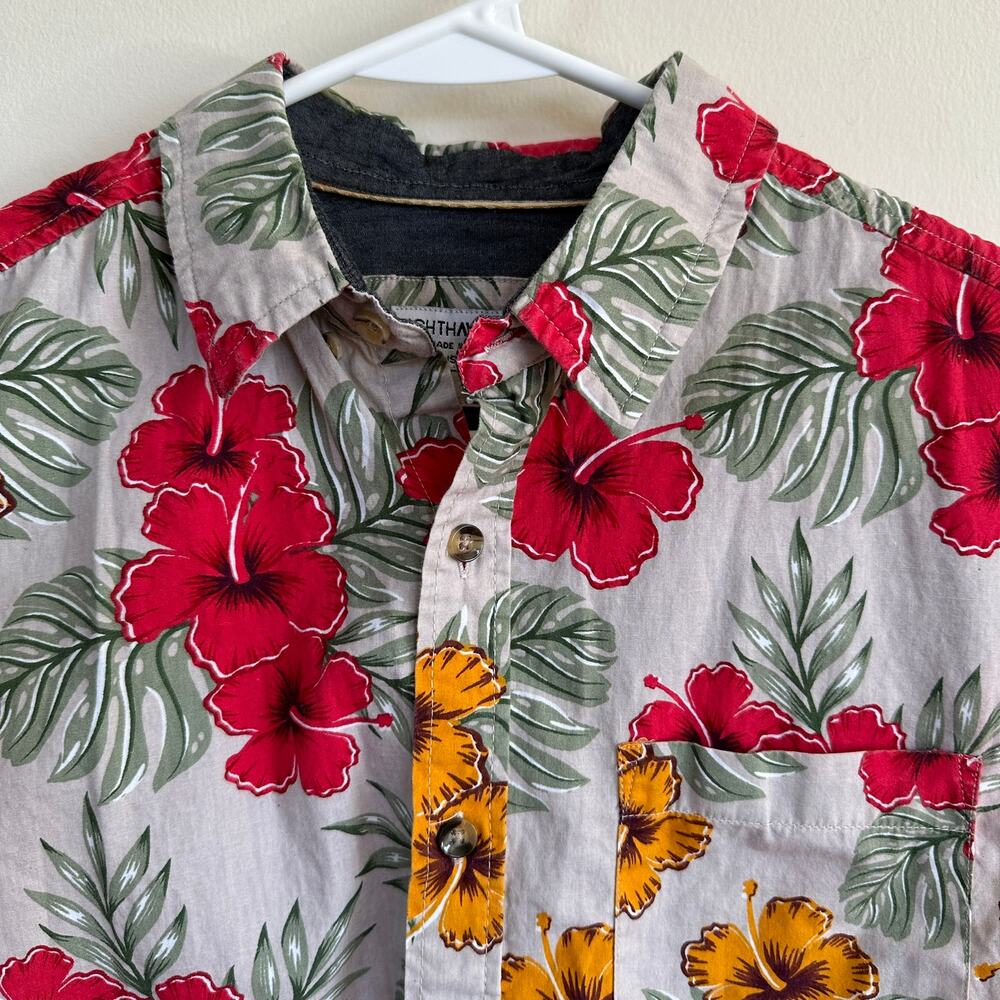 Eighth Avenue Tropical Floral Hawaiian Shirt Button Front Short Sleeve SMALL - Picture 2 of 9